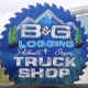 B&G Logging Truck Stop sign